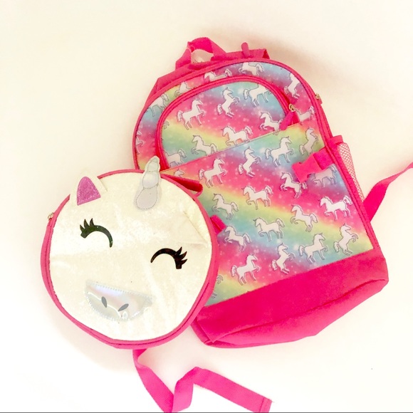Other - 🆕 🥗🦄 Bookbag unicorn and lunch cooler